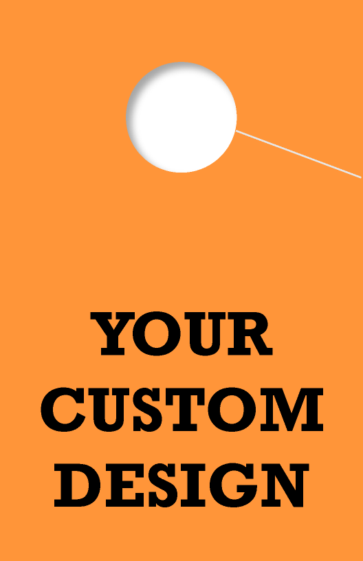 Custom Personalized 1 Sided Hang Tag | Orange 