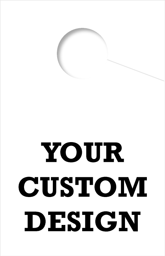 Custom Personalized 1 Sided Hang Tag | White 
