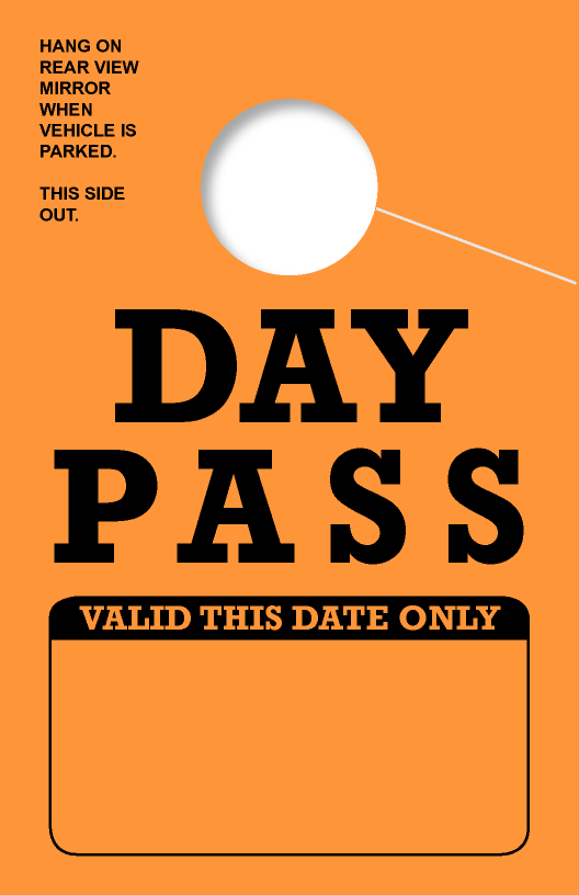 Valid This Date Only Day Pass | Orange 