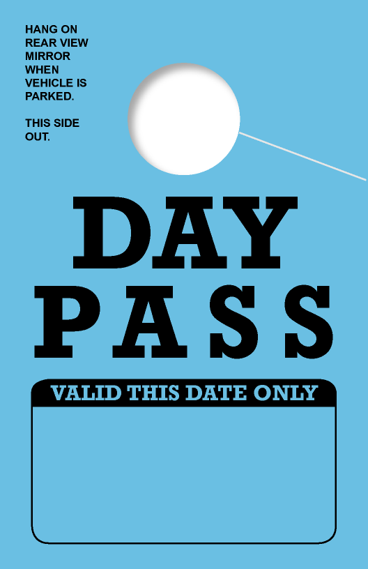 Valid This Date Only Day Pass | Blue 