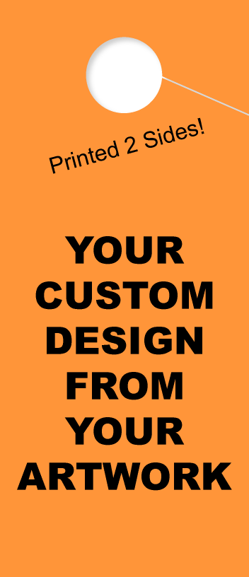 Custom Hang Tag | 2 Side Printing | Tall | Orange 
