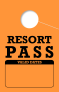 In Stock Resort Pass Hang Tag | Orange 