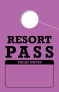In Stock Resort Pass Hang Tag | Purple 