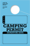 In-Stock Camping Permit Hang Tag | Blue 