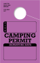 In-Stock Camping Permit Hang Tag | Purple 