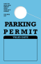 Parking Permit Hang Tag | Blue | TropicTags.com 