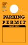 Parking Permit Hang Tag | Gold | TropicTags.com 