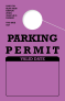 Parking Permit Hang Tag | Purple | TropicTags.com 