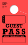 Guest Pass Hang Tag | In Stock | Red 