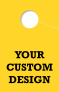 Custom Personalized 1 Sided Hang Tag | Bright-Yellow 