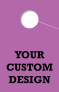 Custom Personalized 1 Sided Hang Tag | Purple 