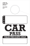 TropicTags.com | In Stock Car Pass Hanging Mirrror Tag 