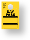 Daily Park Pass With License Plate Box | Bright-Yellow 