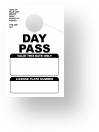 Daily Park Pass With License Plate Box | White 