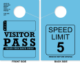 Campground / RV Park Visitor Pass Hang Tag | Speed Limit 5 | Blue 